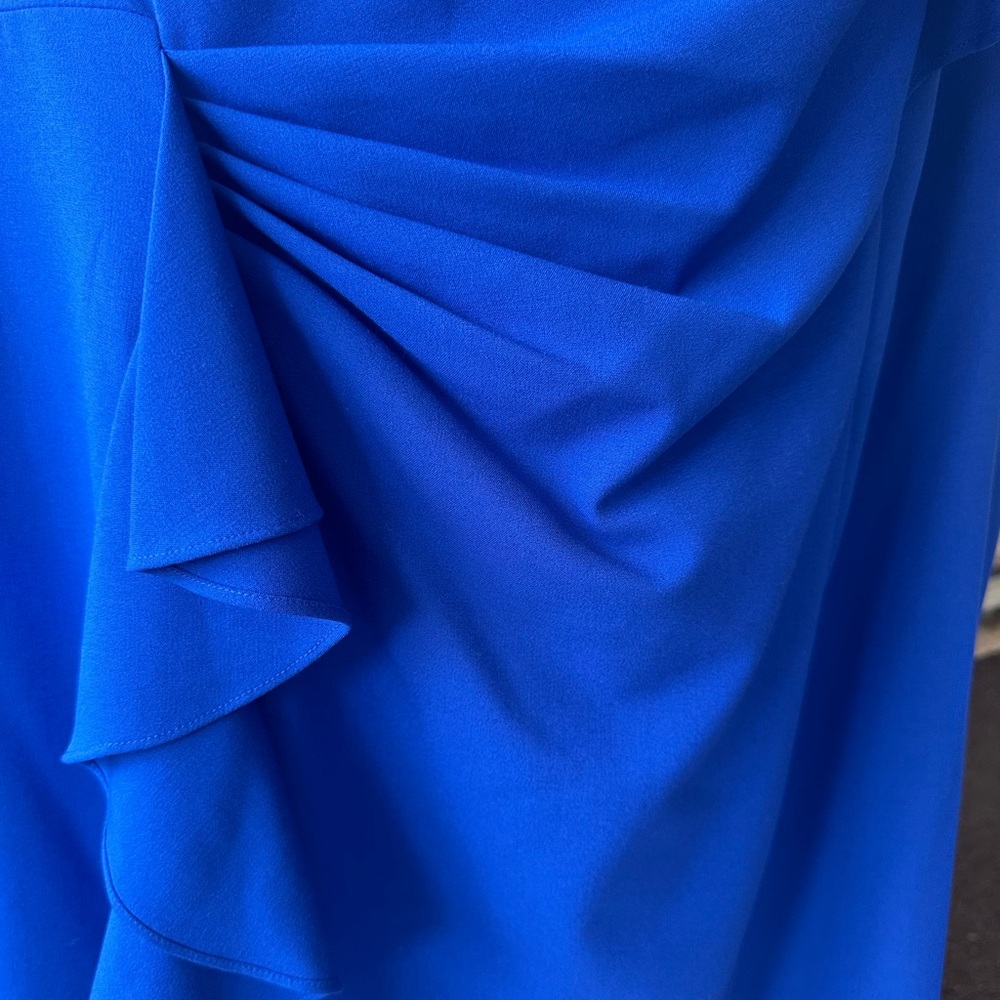 Calvin Klein Royal Blue Dress Plus Size 20W - Picture 6 of 9